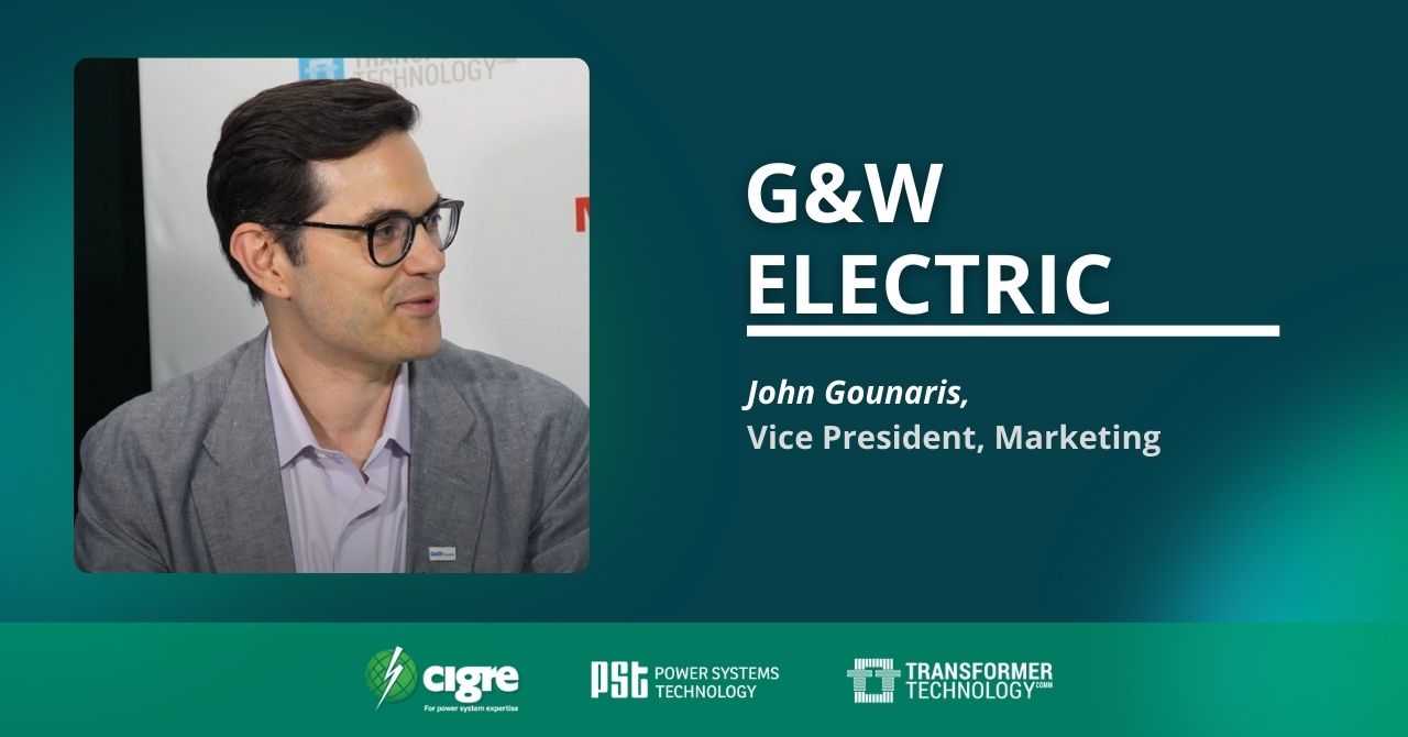 Interview with John Gounaris, Vice President, Marketing from G&W Electric